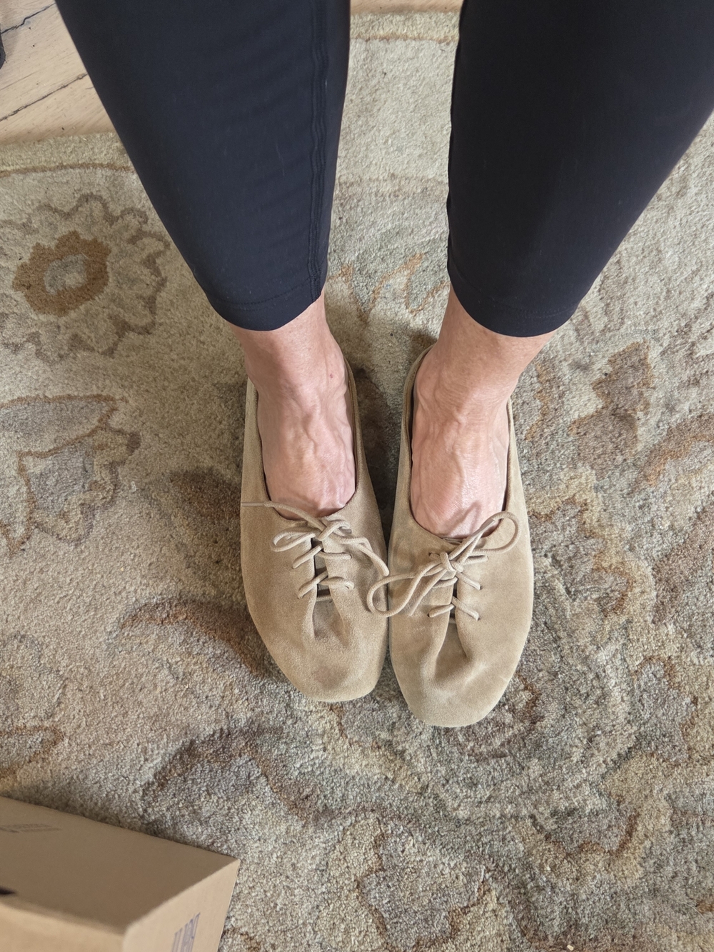 Born Women's Suede Lace-Up Mules in Taupe